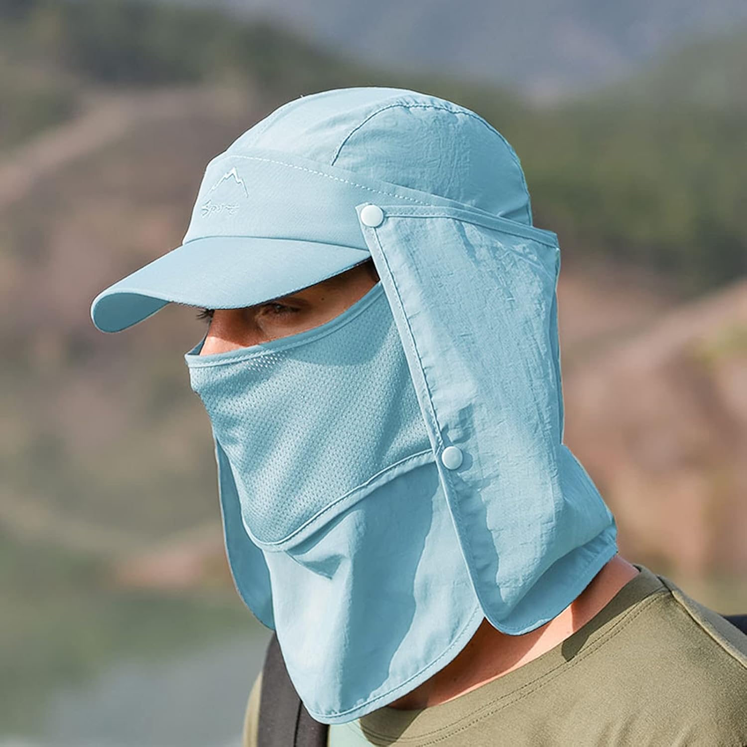 Unisex Multifunctional Sun Visor Hat 360° Sunscreen Removable Face