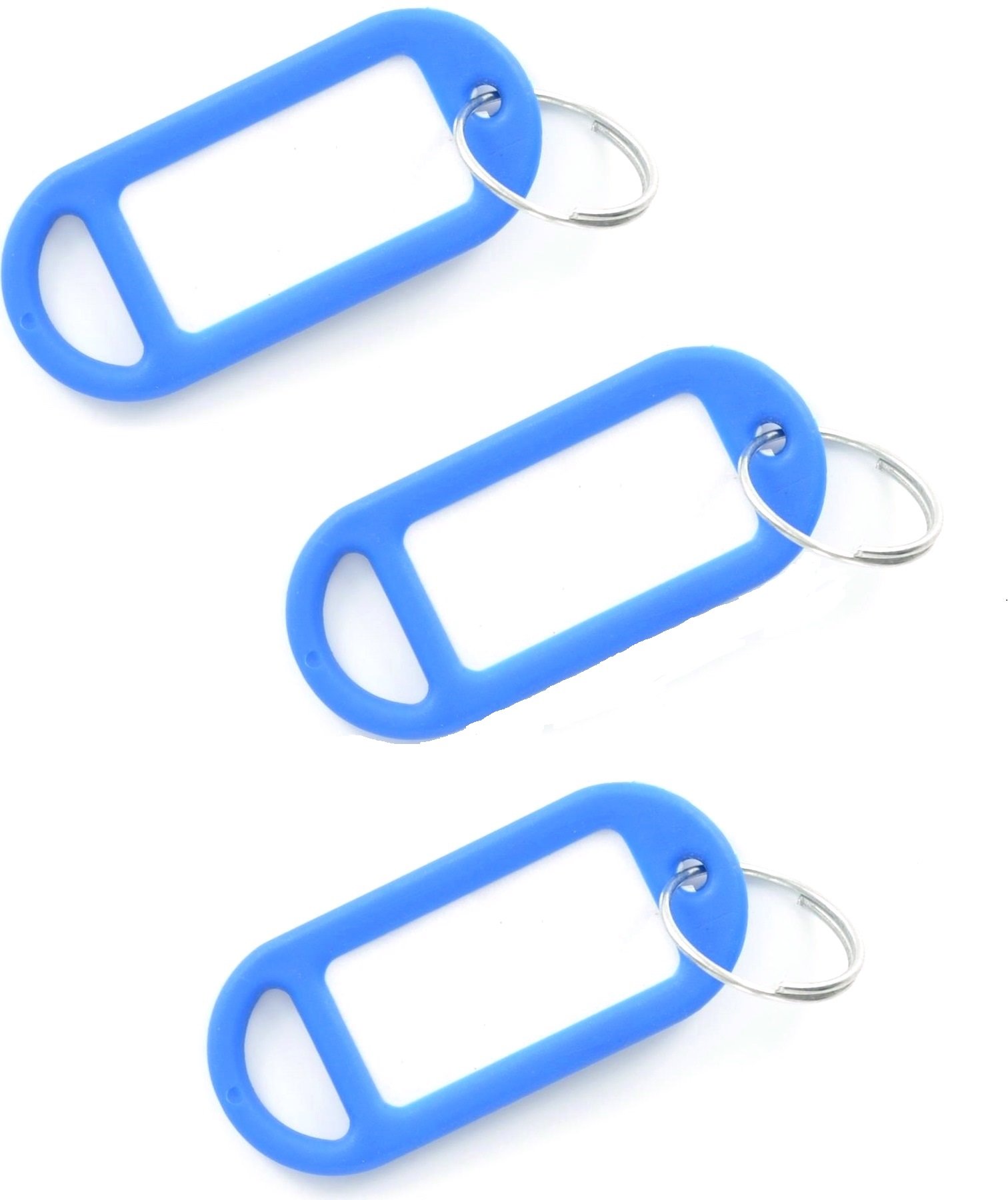 Merriway BH02566 Key Ring Tag Blue -20 Pcs