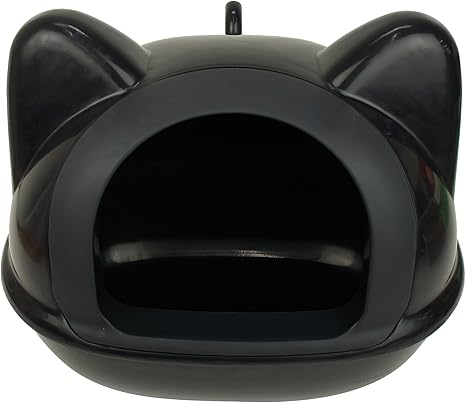 Maison De Toilette Litiere Tete De Chat Noire L 50 Cm X H 40 X L 36 Cm Dimensions Plus Precises Voir Le Descriptif Du Produit Amazon Fr Animalerie