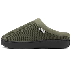 UBFEN Mens Slippers for Indoor Bedroom Memory Foam