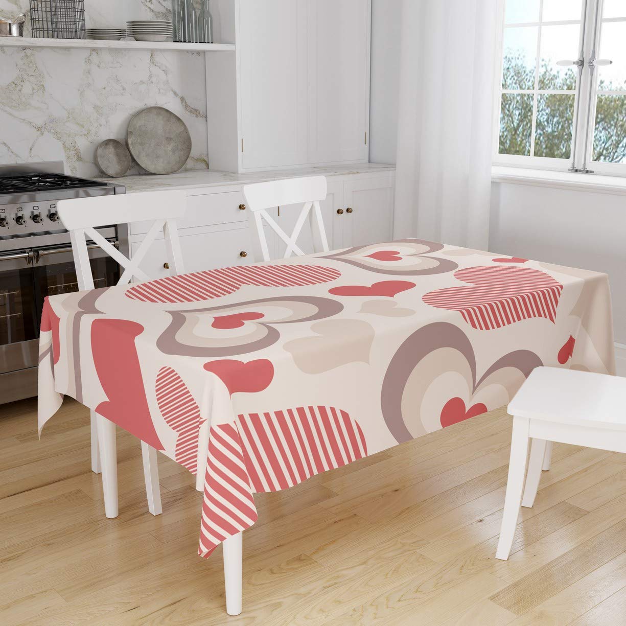 Bonamaison Kitchen Decoration, Tablecloth, 140cm x 160cm - Designed and Manufactured in Turkey