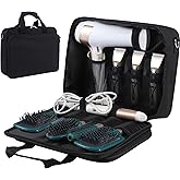 Barber Hairdryer Carrying Case - Hairstylist Travel Bag with Storage for Blow Dryer & Salon Equipment