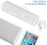 Seenda SK38 Wireless Keyboard and Mouse Set UK Layout Full Size USB 2.4G White view 8