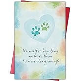 Cheeklee Pet Sympathy Card for Loss of Dog or Cat, Pets Memorial Gifts, Pet Loss Sympathy Gift, Pets Bereavement Gifts with Heartfelt Healing Message Design