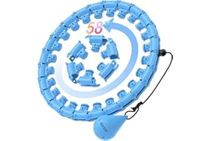 JKSHMYT Weighted Hula Circle Hoops for Adults Weight Loss, Infinity Fit Hoop Plus Size, 30 Detachable Links, Exercise Hoop for Women and Beginners