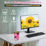 BEBANG 1000X Handheld Digital Microscope 4K 2.0in Screen Kids Pink view 9