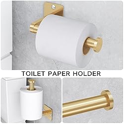Bathroom Accessories Set, KLJKPA 4 Pieces Gold