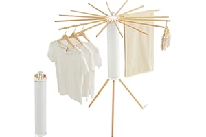 Tripod Clothes Drying Rack, Garment Rack Portable and Foldable Space Saving Laundry Drying Rack - Clothes Rack Clothing Floor