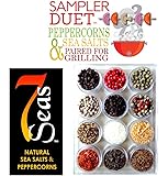 The Sampler DUET: 6 Peppercorns of the World and 6 Gourmet Sea Salts Paired for Grilling