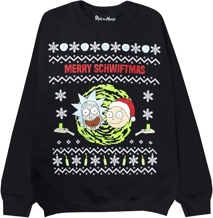 rick & morty christmas sweater