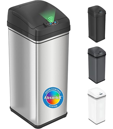 Amazon.com: EKO Horizon Sensei Trash Can, Rectangular Type