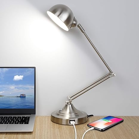 nickel desk lamp