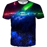 EOWJEED Unisex 3D Graphic Print Shirts for Mens Women Casual Short Sleeve Tee Shirts Top