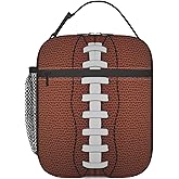 Football Lunch Bag For Kids Boys Girls,Insulated Lunch Box For Women,Leakproof Cooler Food Lunch Containers Reusable High Capacity Lunch Tote Bags For School,Work, Travel, Outdoor