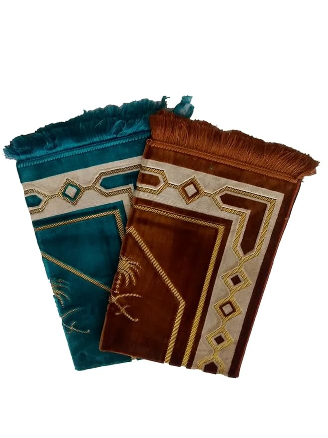 Buy Fiable Prayer Mat (Multicolour, Polyester, Standard Size) Online at