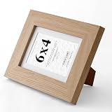 Fabian Clarke London 6x4 Modern Oak Photo Frame with White Mount 5x3 view 6