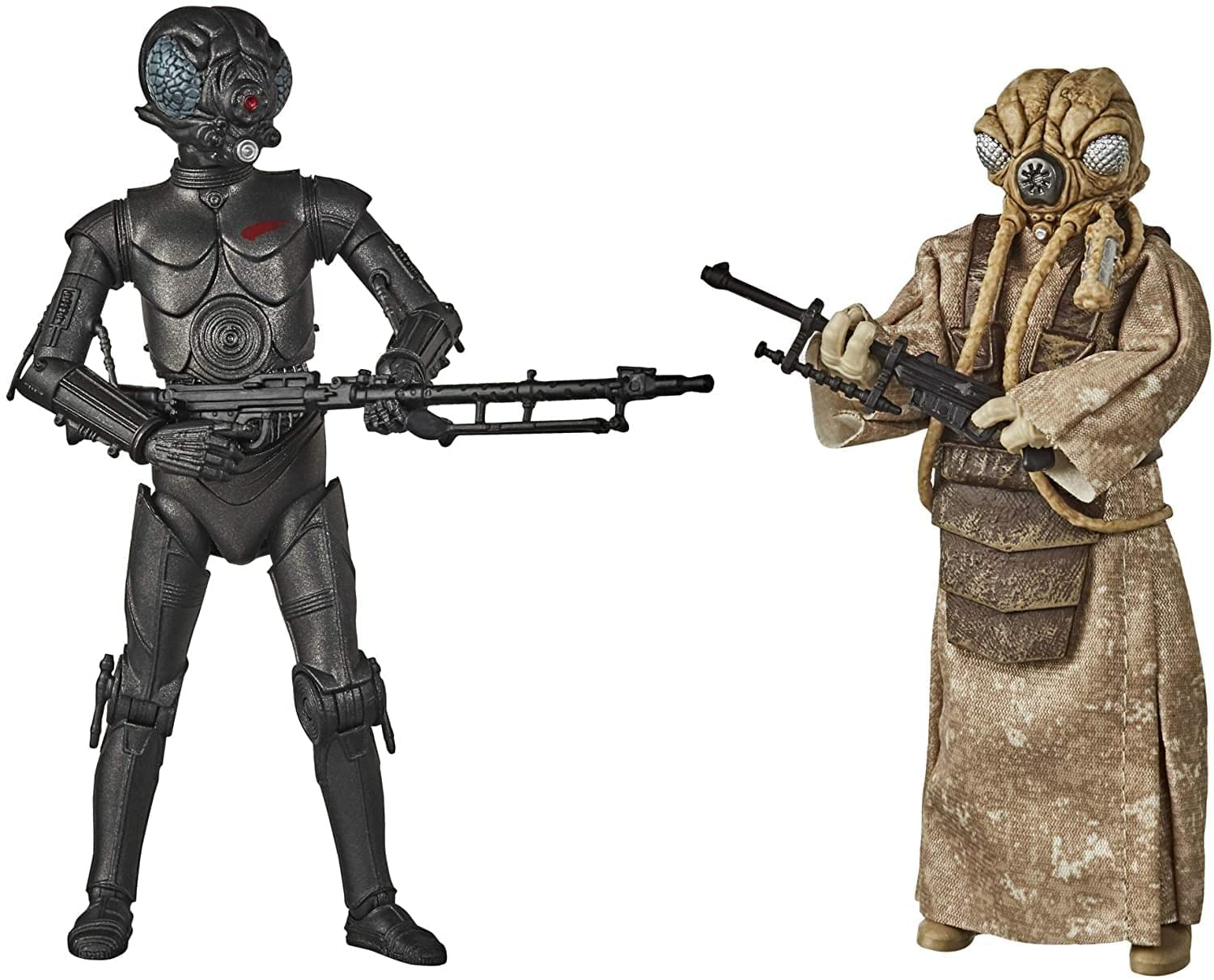 Star Wars The Black Series 4-LOM and Zuckuss Toys 15-cm-Scale The Empire Strikes Back Collectible Figures 2-Pack, Ages 4 and Up
