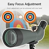 SVBONY SV28 Upgrade 20-60x80 Spotting Scope with Tripod Phone Adapter view 5