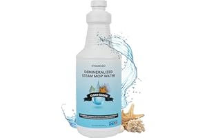 STEAM AND GO Steam & Go Demineralized Water - Multisurface Cleaner, PVC-Free Ready-to-Use for Mops & Floor Steamers - Ideal for Kitchen, Bathroom, & Home Surfaces - Clean Ocean Scent - 32oz (Pack of 1)