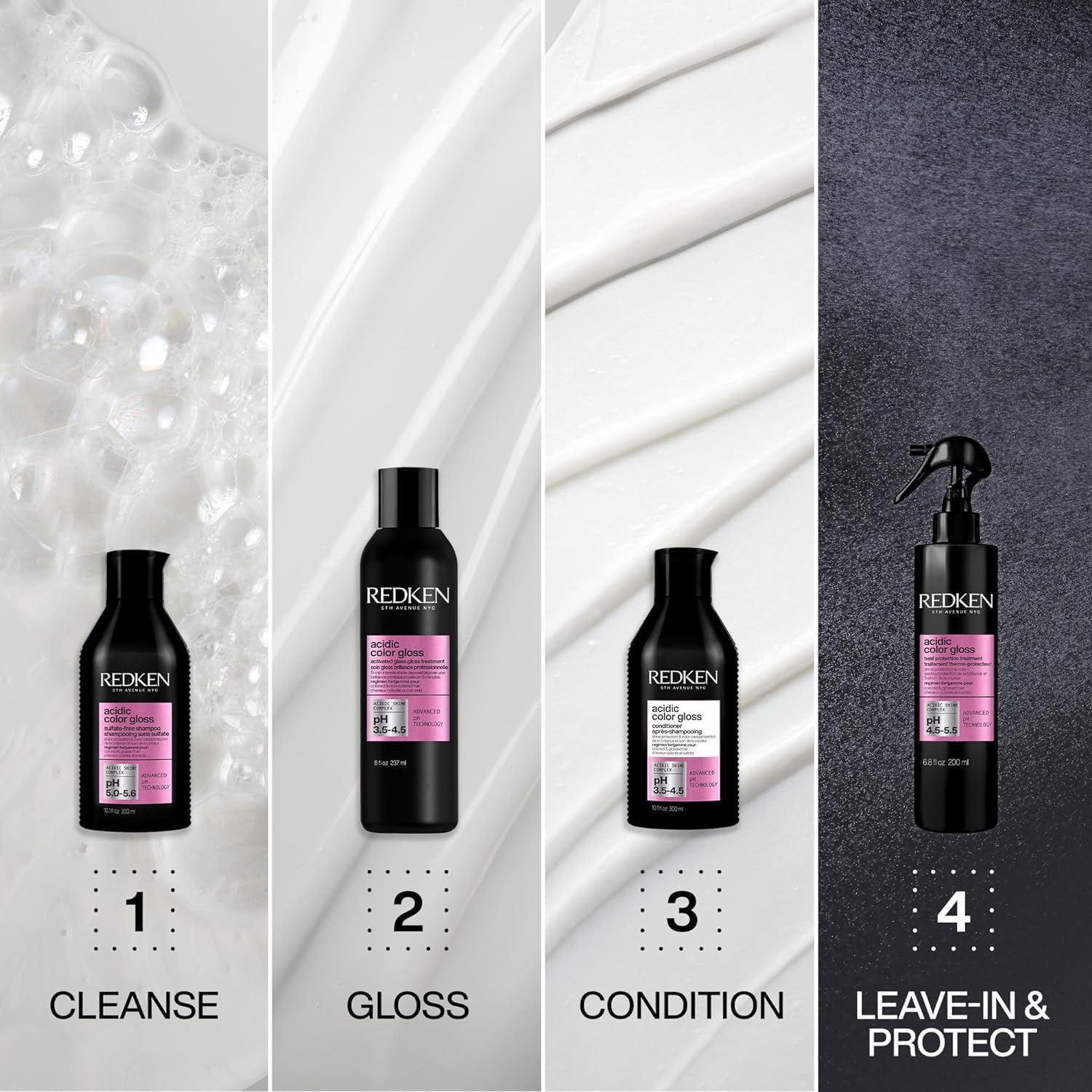 REDKEN Acidic Color Gloss Sulfate-Free Conditioner for Color Protection and Shine To Help Extend Color & Shine for Color-Treated Hair