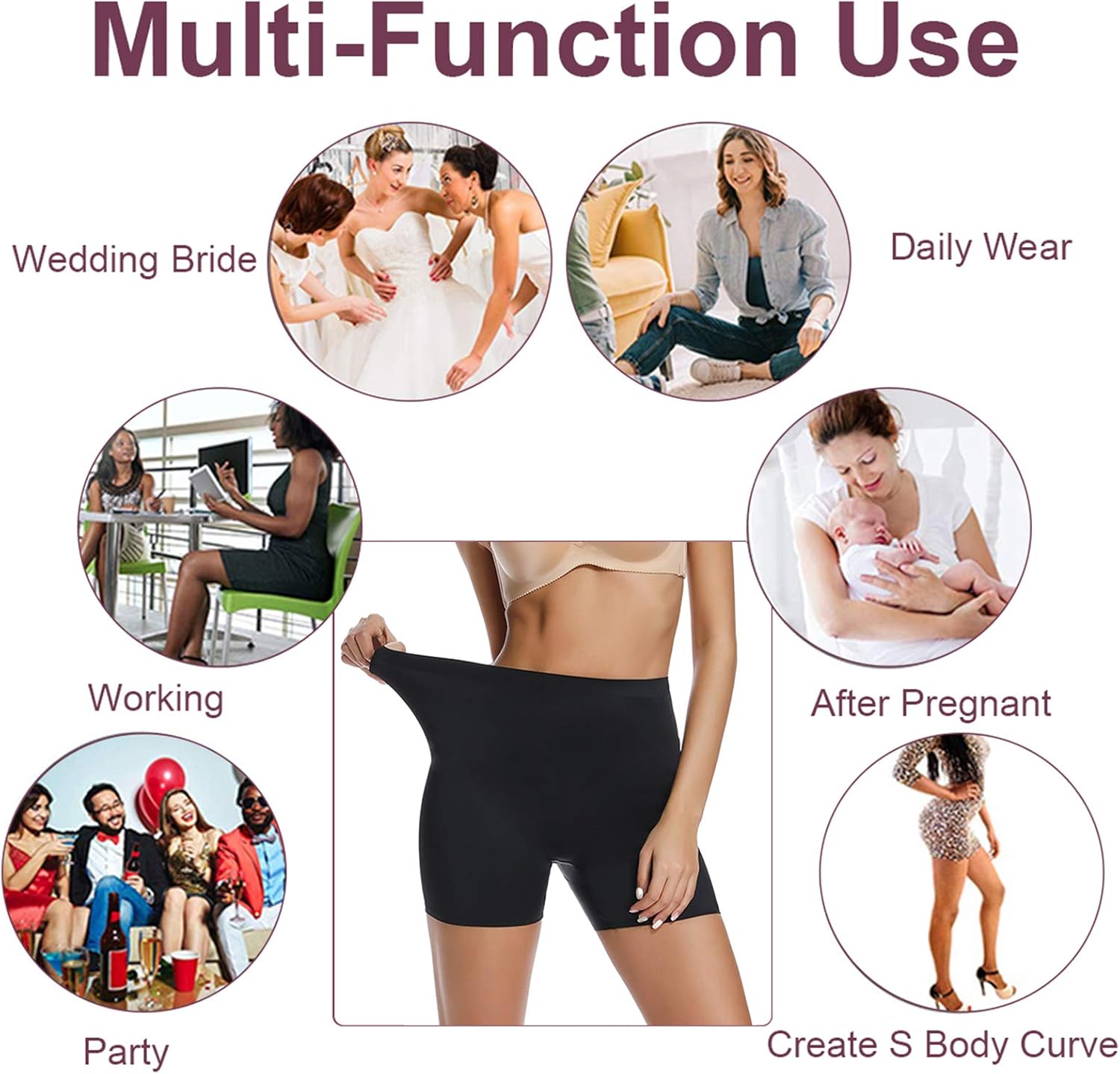 Thigh Slimmer Shapewear Panties for Women Slip Shorts High Waist Tummy Control Cincher Girdle Body Shaper at  Women’s Clothing store