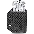 Clip & Carry Kydex Multitool Sheath for the Gerber Suspension NXT - Made in USA - Multi Tool Sheath Holder Cover Belt Pocket Holster - Carbon Fiber Black
