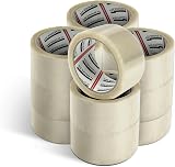 Merrimen Heavy Duty Clear Packing Tape 45µm 66m 12 rolls 48mm