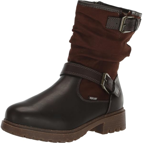MUK LUKS Women's Winnie Waverly Boots, Black, 7.5