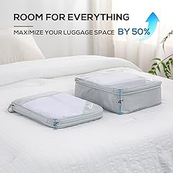 Compression Packing Cubes for Travel, 5 Set Packing
