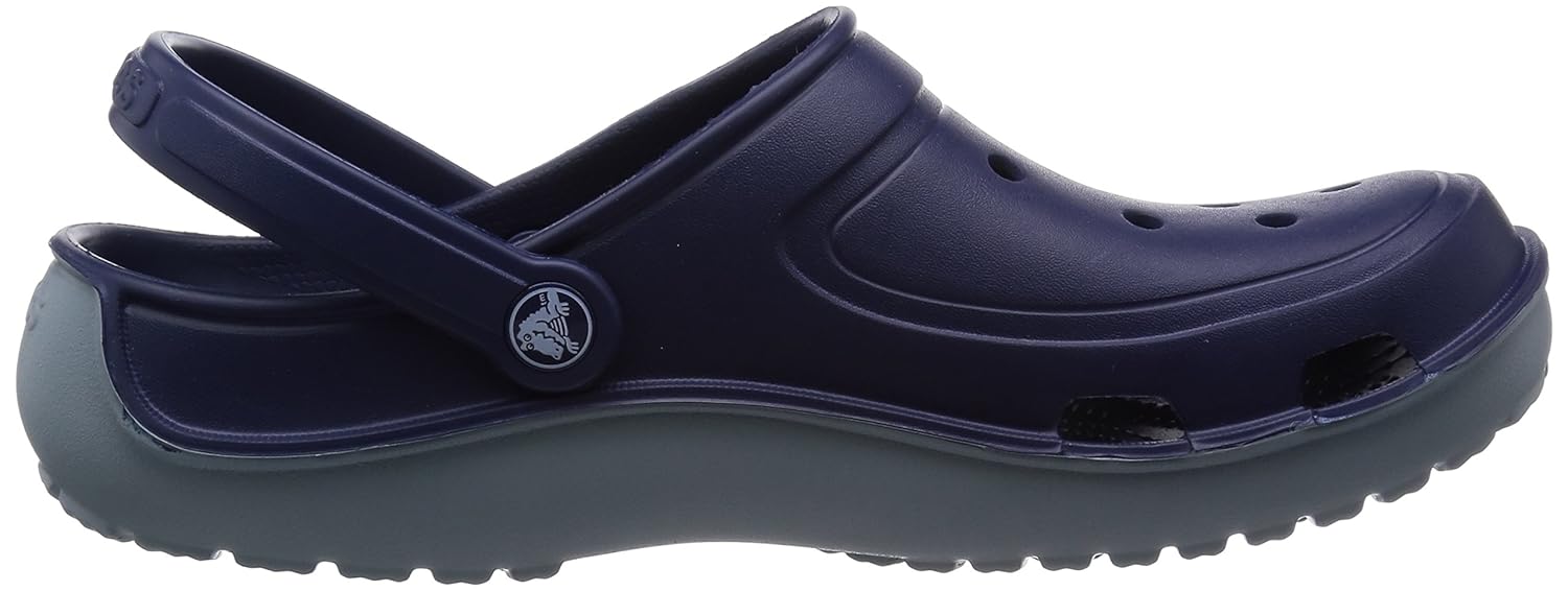 crocs unisex duet wave rubber clogs and mules