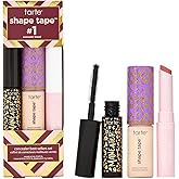 tarte shape tape best-sellers set – Shape Tape Concealer, Hydrating Lip Gloss Balm & Mascara for Curl, Volume & Length, Longwear, Cruelty Free