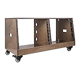 Sound Town DIY 2 x 8U Slanted Studio Rack with