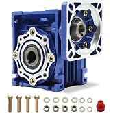Jecoupoon NMRV040 Worm Gear Reducer Ratio 15:1 Nema34 Stepper servo Motor | With flange input hole