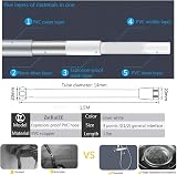 ZatRuiZE 1.5m PVC Shower Hose Replacement Pipe High-Pressure Flexible Universal view 6
