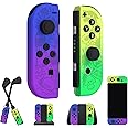 Controllers Compatible with Nintendo Switch, Wireless Replacement Switch Controllers, Left and Right Switch Gamepad Support D