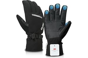 Eco-daily Winter Gloves Waterproof Touch Screen Men Women, Anti-Slip Warm Gloves for Cold Weather Skiing Working Driving
