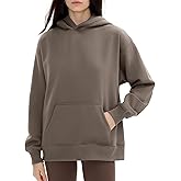 PUMIEY Womens Oversized Hoodies Cozy Fleece Sweatshirt with Pocket Long Sleeve Outfits Tops Fall Fashion 2024