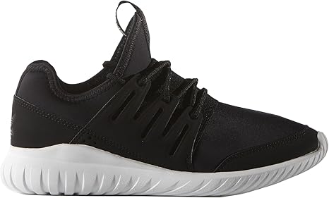 black tubular trainers