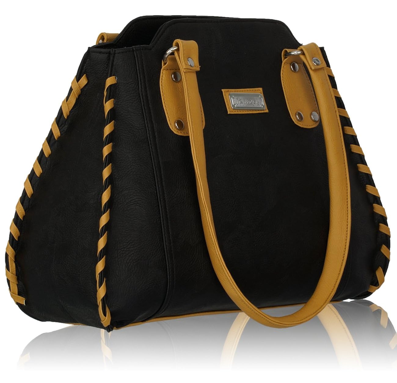 fantosy women's handbag (black, fnb-216)