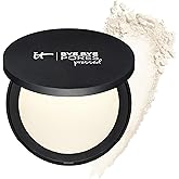 IT Cosmetics Bye Bye Pores Pressed Finishing Powder - Universal Shades - Contains Anti-Aging Peptides, Hydrolyzed Collagen & Antioxidants - 0.31 oz