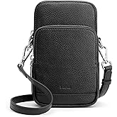 S-ZONE Leather Crossbody Bags for Women RFID Blocking Purses with Card Slots Small Phone Purse Travel Wallet