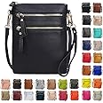 Solene Small Crossbody Bag for Women, Multi Zip Pockets with Detachable Wristlet, Lightweight Travel Purse, Cell Phone Pouch