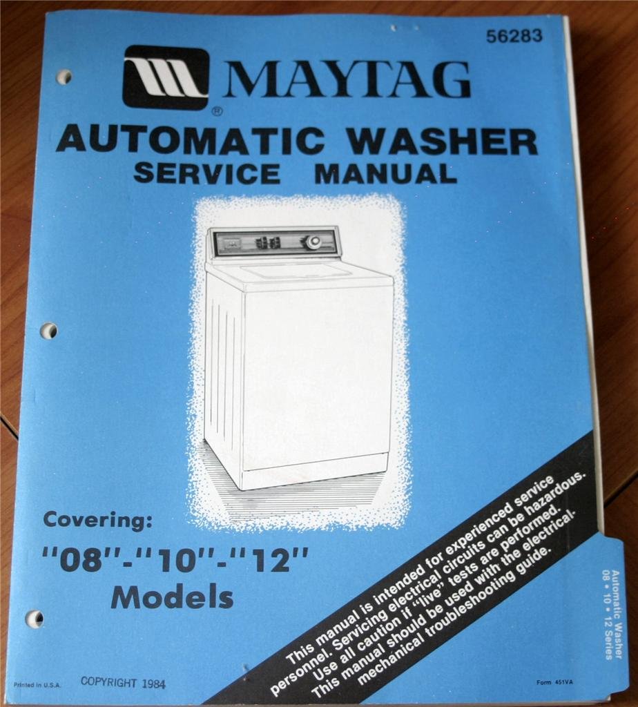 Matag Automatic Washer Service Manual (Covering: "08", "10", "12" Models  (56283) Paperback – 1984