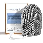 Facial Sponge - Deep Exfoliating Face Mitt, Honeycomb Face Exfoliator for Smoother, Younger Looking Skin, Dead and Dry Skin Remover for Men & Women, Grey