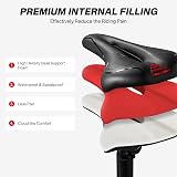 YOUNGDO Bike Seat Ergonomic Gel Saddle Wide Front Narrow Sides Breathable view 5