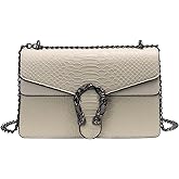 HELFNE Evening Bags and Clutches for women,Chain Fashion Crossbody Bags Satchel Handbags,Cute Vegan Purses and Shoulder Bag