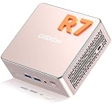 GEEKOM A5 Mini PC 2026 with AMD Ryzen 7 5825U, 16GB DDR4(Not LPDDR), 512GB NVMe SSD, 2.5" SATA HDD, Radeon Vega 8 Graphics, Windows 11 Pro, 8K Quad Display, Dual HDMI, 6XUSB, SD 4.0 Slot