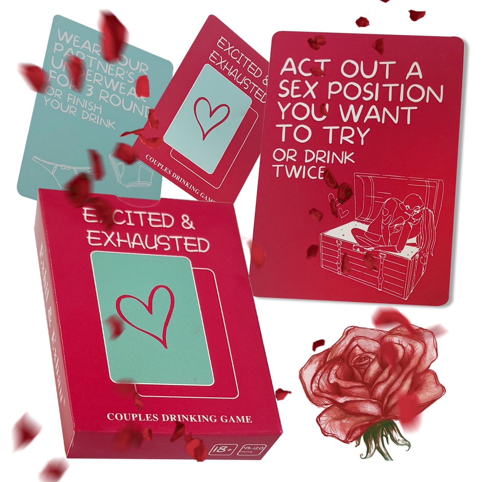 BARMI Adult Couple Card Game – 54+ Romantic Challenges & Strategy Prompts for Dates, Parties & Team Building | Portable Gift Set for Couples (Build Trust & Spark Joy)