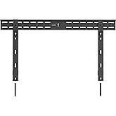 QualGear QG-TM-002-BLK 37-Inch to 70-Inch Universal Ultra Slim Low Profile Fixed Wall Mount LED TVs, Black