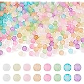 Magibeads 400Pcs 6mm Acrylic Beads Frosted Pony Bead Candy Color Small Pastel Beads Round Kandi Bead Spacers for Crafts DIY Necklace Bracelets Keychain Lanyards Jewelry Making Supplies